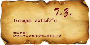 Telegdi Zoltán névjegykártya