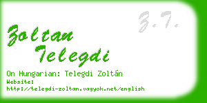 zoltan telegdi business card